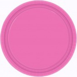 Тарелка одноразовая бумажная Bright Pink 17см 8шт/уп. розовая (1502-1106)