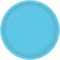Тарелка одноразовая бумажная Caribbean Blue 17см 8шт/уп. голубая (1502-1108)