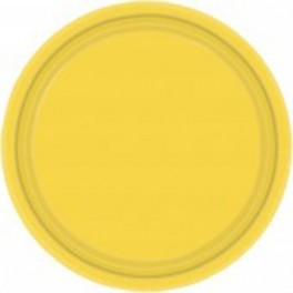 Тарелка одноразовая бумажная Yellow Sunshine 17см 8шт/уп. желтая (1502-1104)