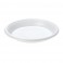 Тарелка одноразовая десертная диам.167мм пластик.,бел., ПС 100шт./уп.