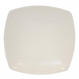 Тарелка одноразовая квадратная глубокая белая, 18 см., ПП, 6 шт./уп