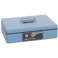 Метал.Мебель SHUH RU CB-9707N кэшбокс голубой, ключ.з 300х230х80