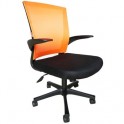 Кресло BN_Cm_EСhair- 316 TTW net пласт.черн.,ткань черн/сетка оранж