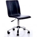 Кресло BN_Lb_EChair-210 PPU- 802, к/з черный, хром