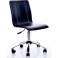 Кресло BN_Lb_EChair-210 PPU- 802, к/з черный, хром