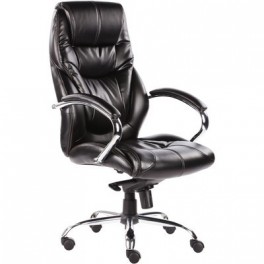 Кресло BN_Dp_Руководителя EChair-535 MPU к/з черный, хром