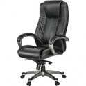 Кресло BN_Dp_Руководителя EChair-604 ML кожа черная, пластик