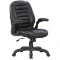 Кресло BN_U_Руководителя EChair CS-613C-4 к/з черный, пластик