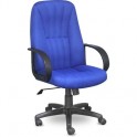 Кресло UP_EChair-624 TTW ткань синяя, пластик