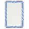 Сертификат-бумага DC-OSD4058 сине-голуб. кручен рамка (А4,115г,уп.25л.)