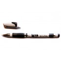 Ручка гель ERICH KRAUSE "Robogel" черн 0.5/129мм/иг рез корп бел 19943