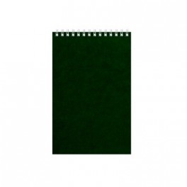 Блокнот на спирали А5 60л. ATTACHE зелен.картон д/лог.клет.32